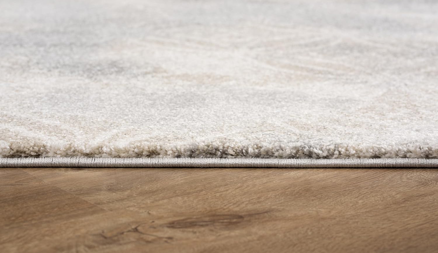 New Zealand Plush Scandinavian Grey Brown Indoor Area Rug 4' x 6' A2990