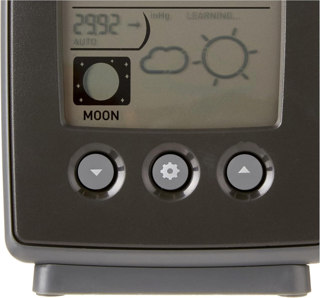 AcuRite Digital Weather Forecaster with Indoor/Outdoor Temperature and Humidity, Black K407469