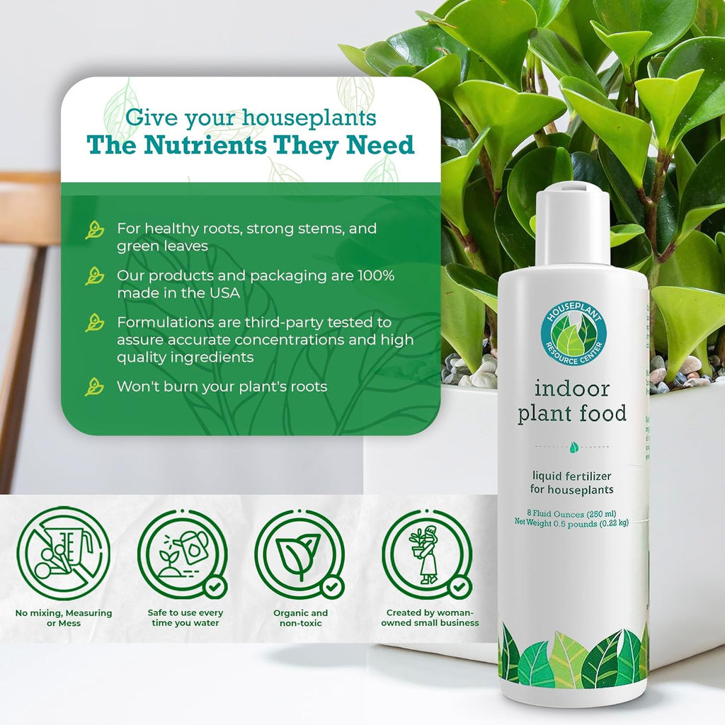 Indoor Plant Food Organic Liquid Fertilizer for Pothos Peace Lily Monstera Cactus 8 oz k7