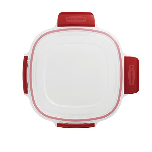 Rubbermaid Easy Find Lids 14-Cup Food Storage Container, Clear with Red Tabs I249