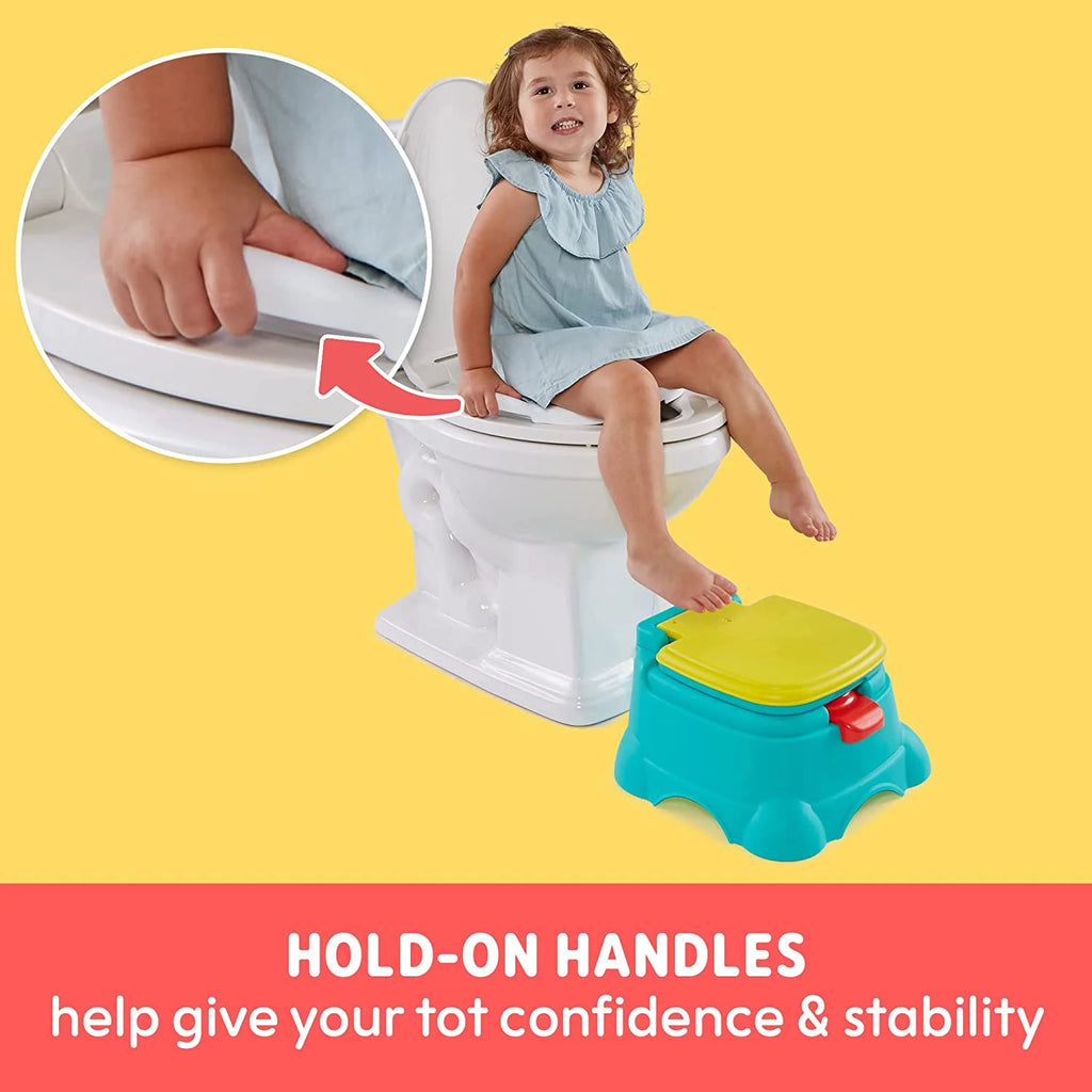 Sesame Street Elmo 3-in-1 Potty Chair, Toilet Trainer, and Step Stool - Blue A51442