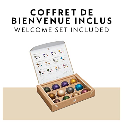 Nespresso Vertuo Next Coffee and Espresso Machine by De'Longhi, Black with Rose Gold M7869