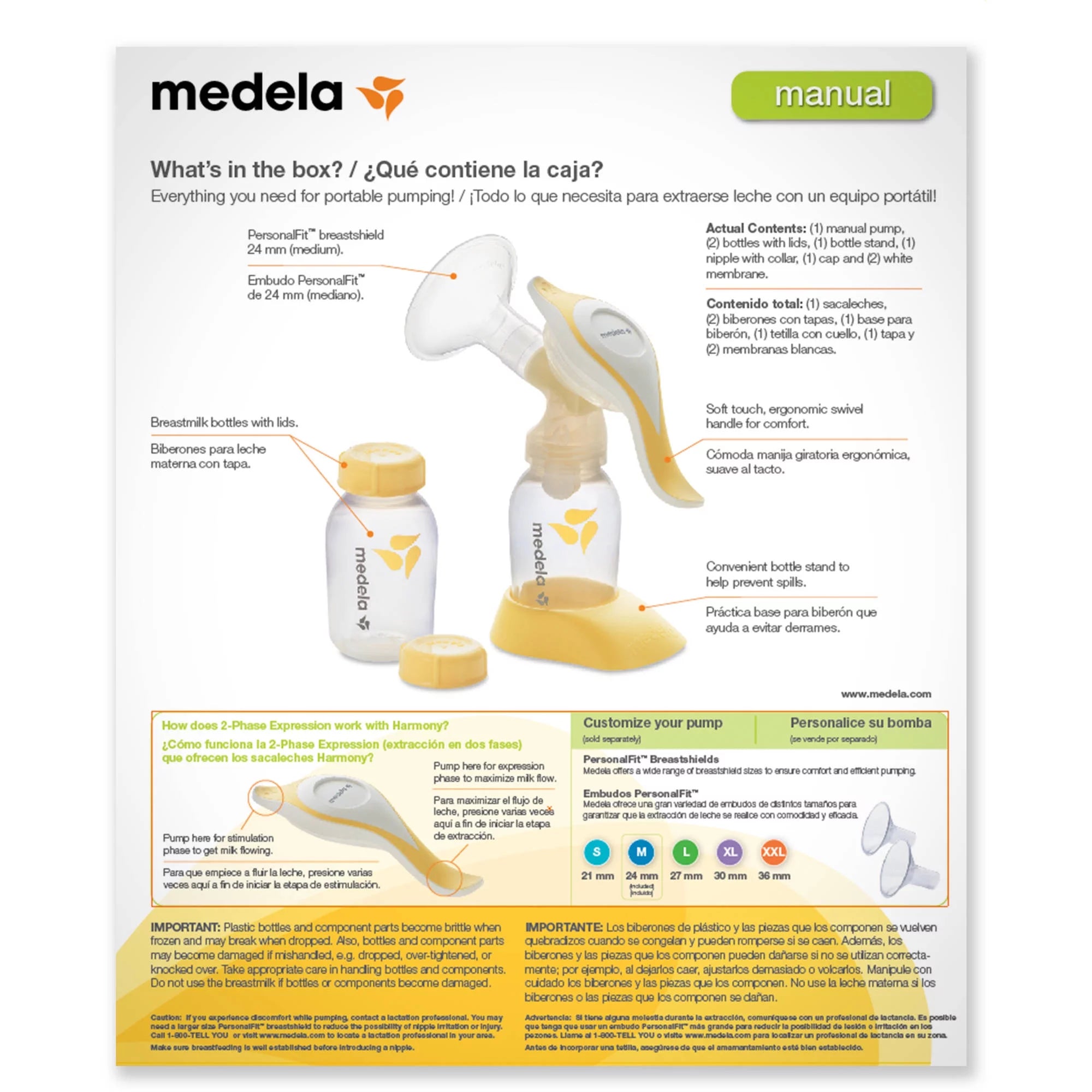 Medela Harmony Manual Breast Pump I814
