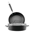 Anolon Advanced Hard Anodized Nonstick Cookware Pots and Pans Set, 3 Piece, Bronze