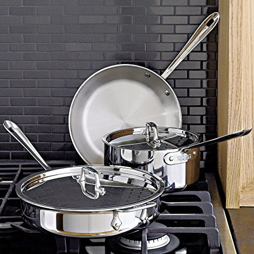 All-Clad D3 3-Ply Stainless Steel Butter Warmer 0.5 Quart Induction Safe A61835