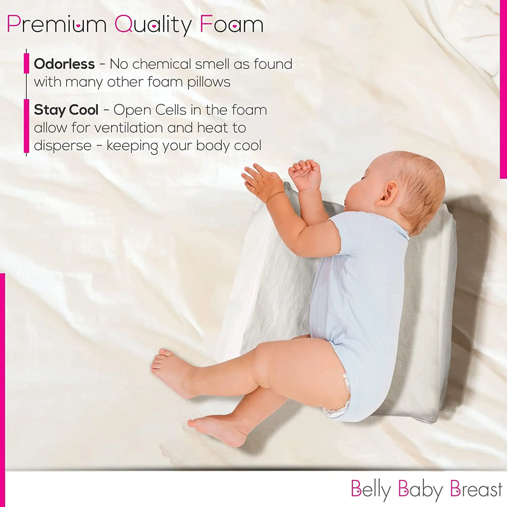 Pregnancy Wedge Pillow Set for Side Sleeping, Supports Front and Back E16999