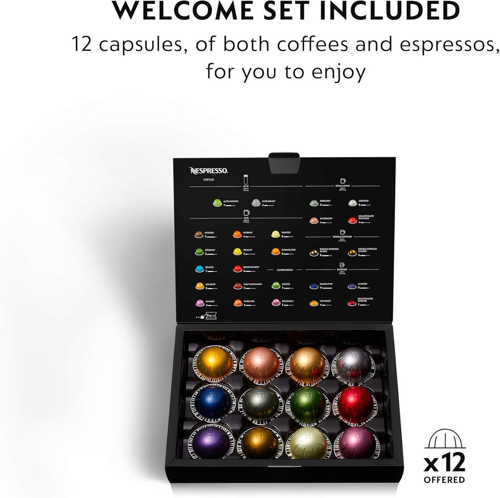 Nespresso Vertuo Next Coffee and Espresso Machine by De'Longhi with Milk Frother, Matte Black Rose Gold M3570