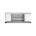 Elegant Decor James Mirrored TV Stand for TVs up to 55" in Black