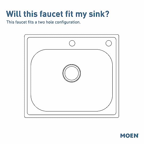 Moen 7871BL One-Handle High Arc Kitchen Faucet, Matte Black Q2563