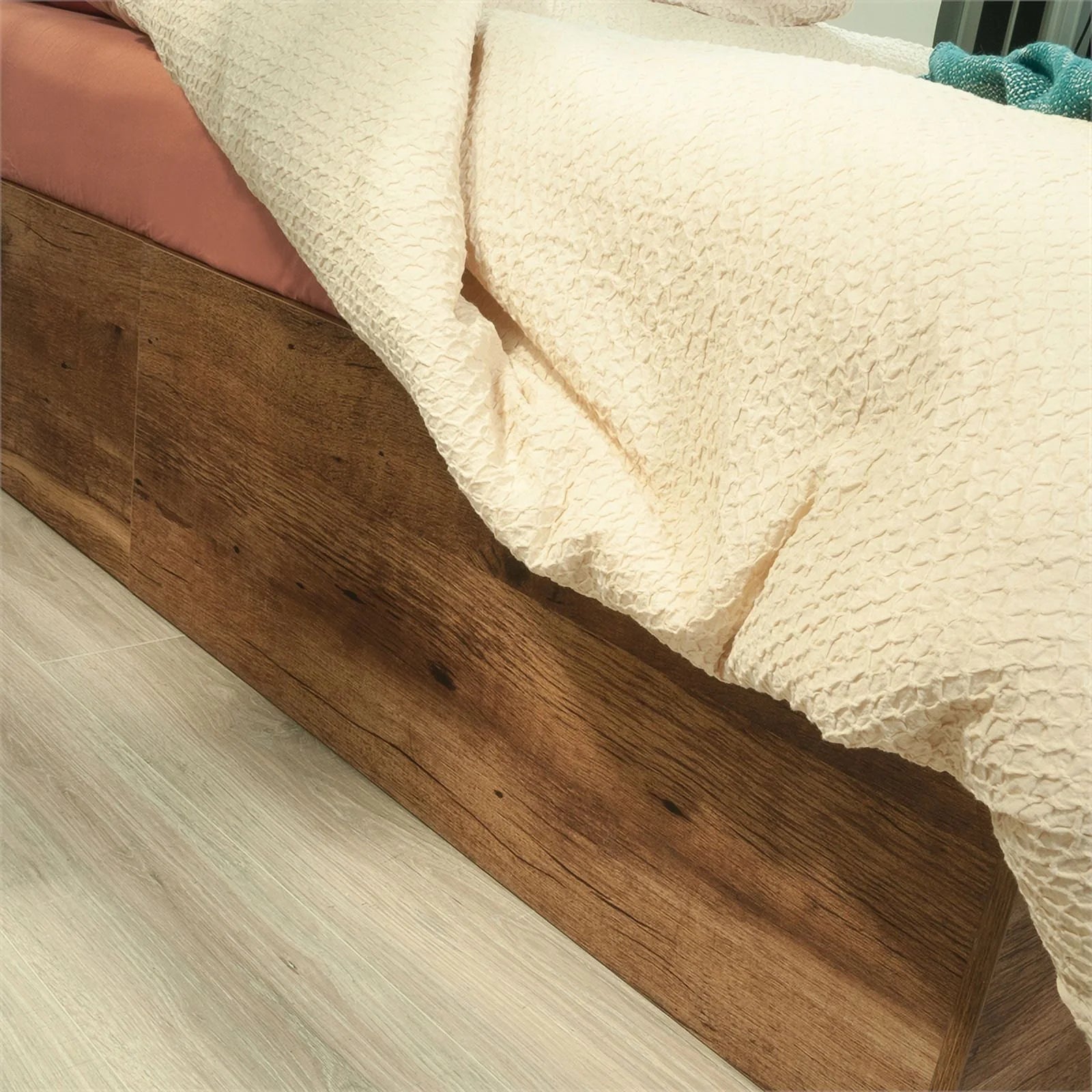 Pemberly Row Mates Bed in Vintage Oak Finish D2605