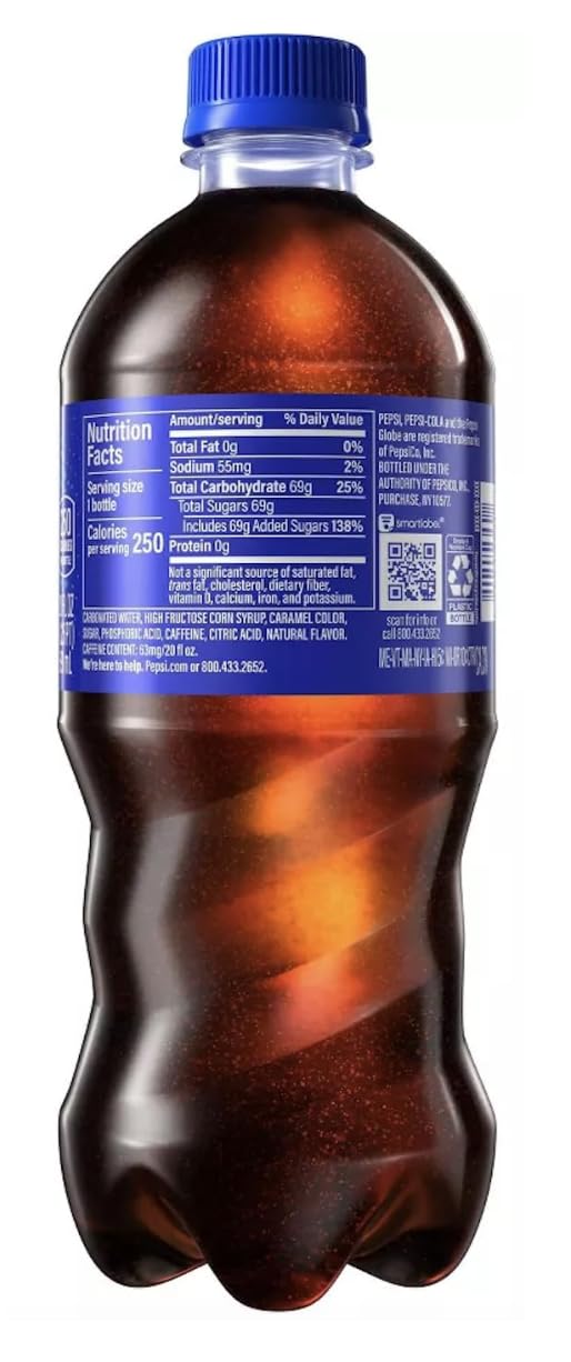 Pepsi Cola 20 Fl Oz (Pack of 24) J76721
