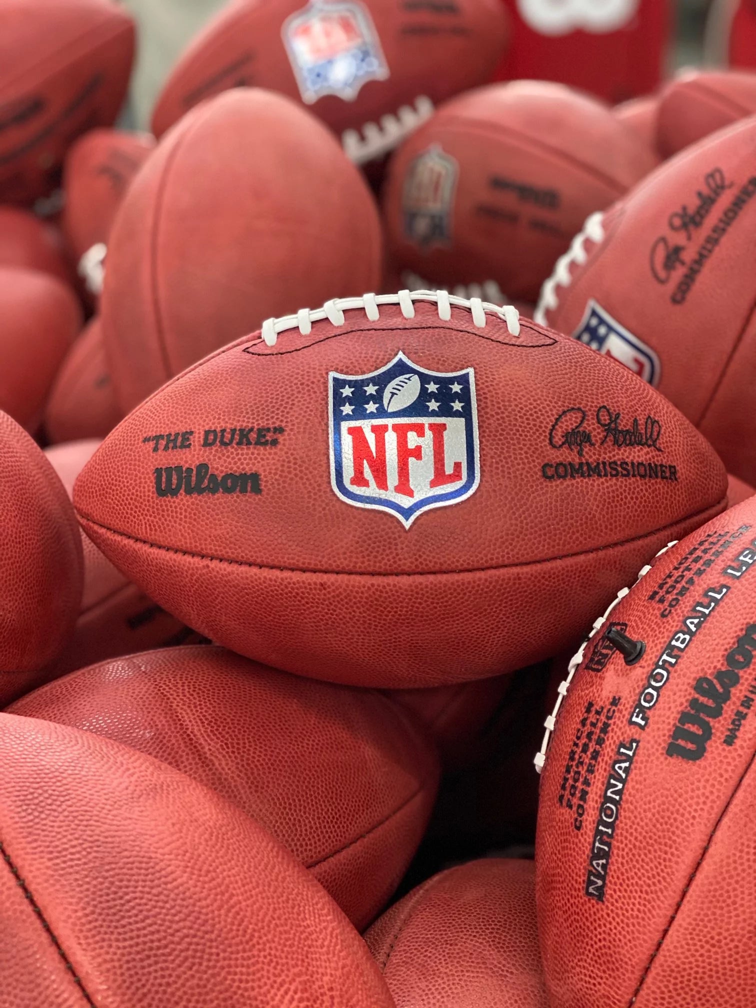 Football Leather Game Ball x7