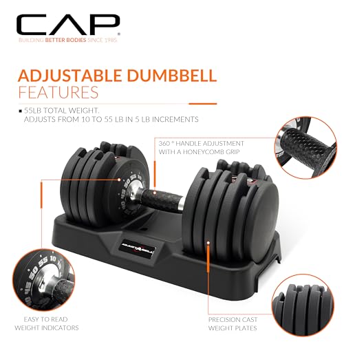 CAP Barbell ADJUSTABELL Adjustable Round Dumbbell Weights G67342