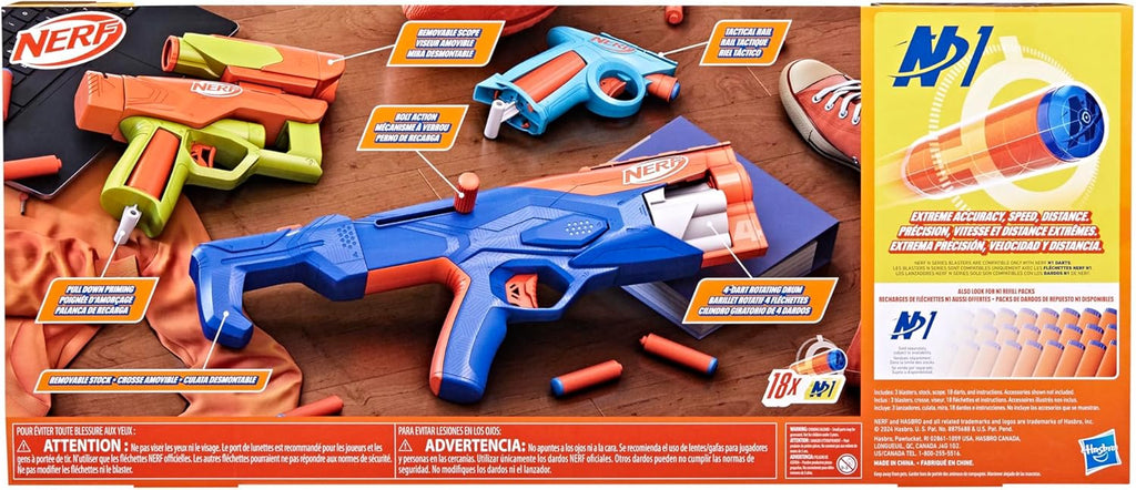 Nerf N Series Gear Up Pack, 3X Blasters, 18 N1 Darts, Ages 8+ N608