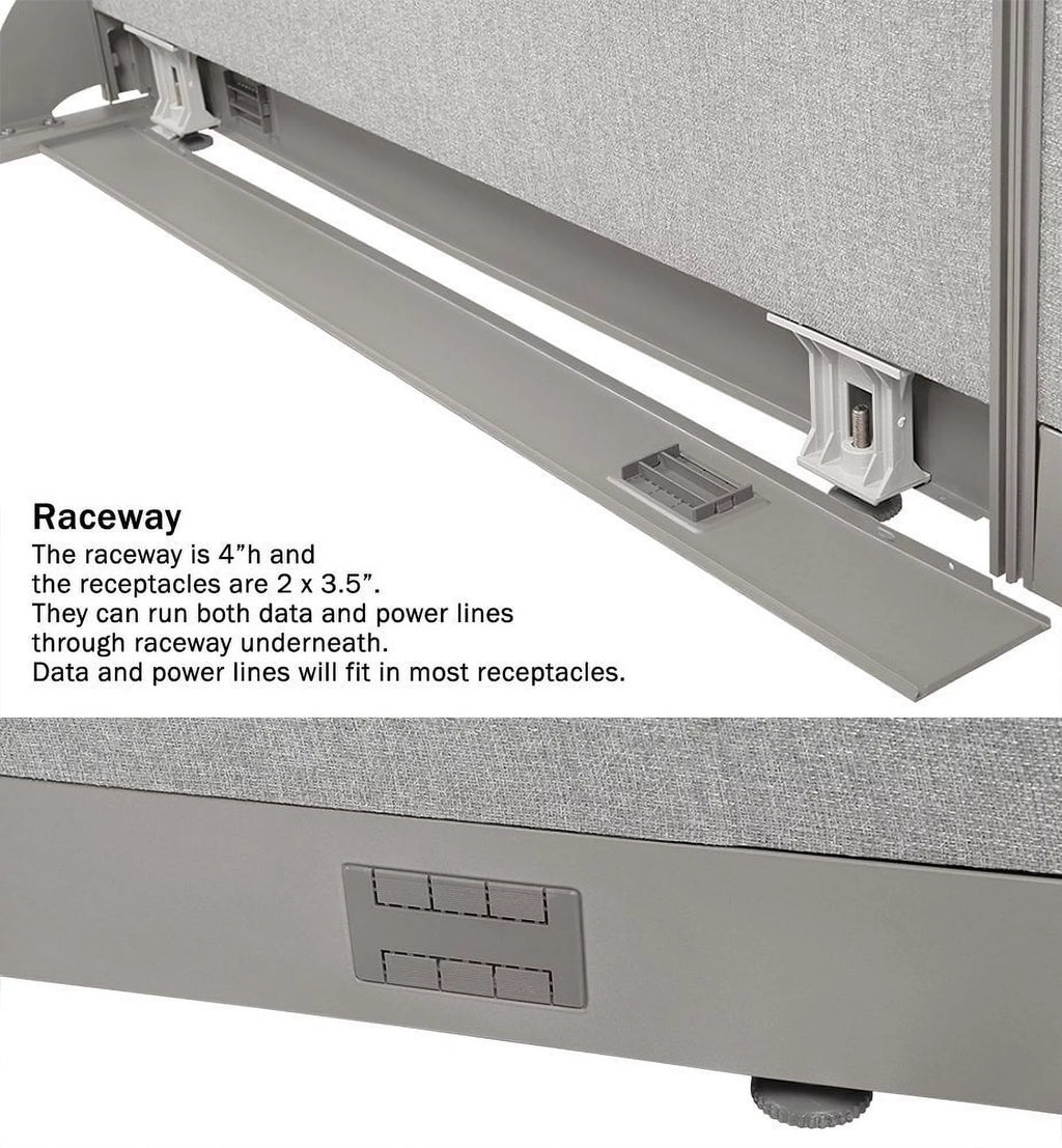 GOF 84"W x 72"H Wall Mounted Office Partition Cubicle Panel A557