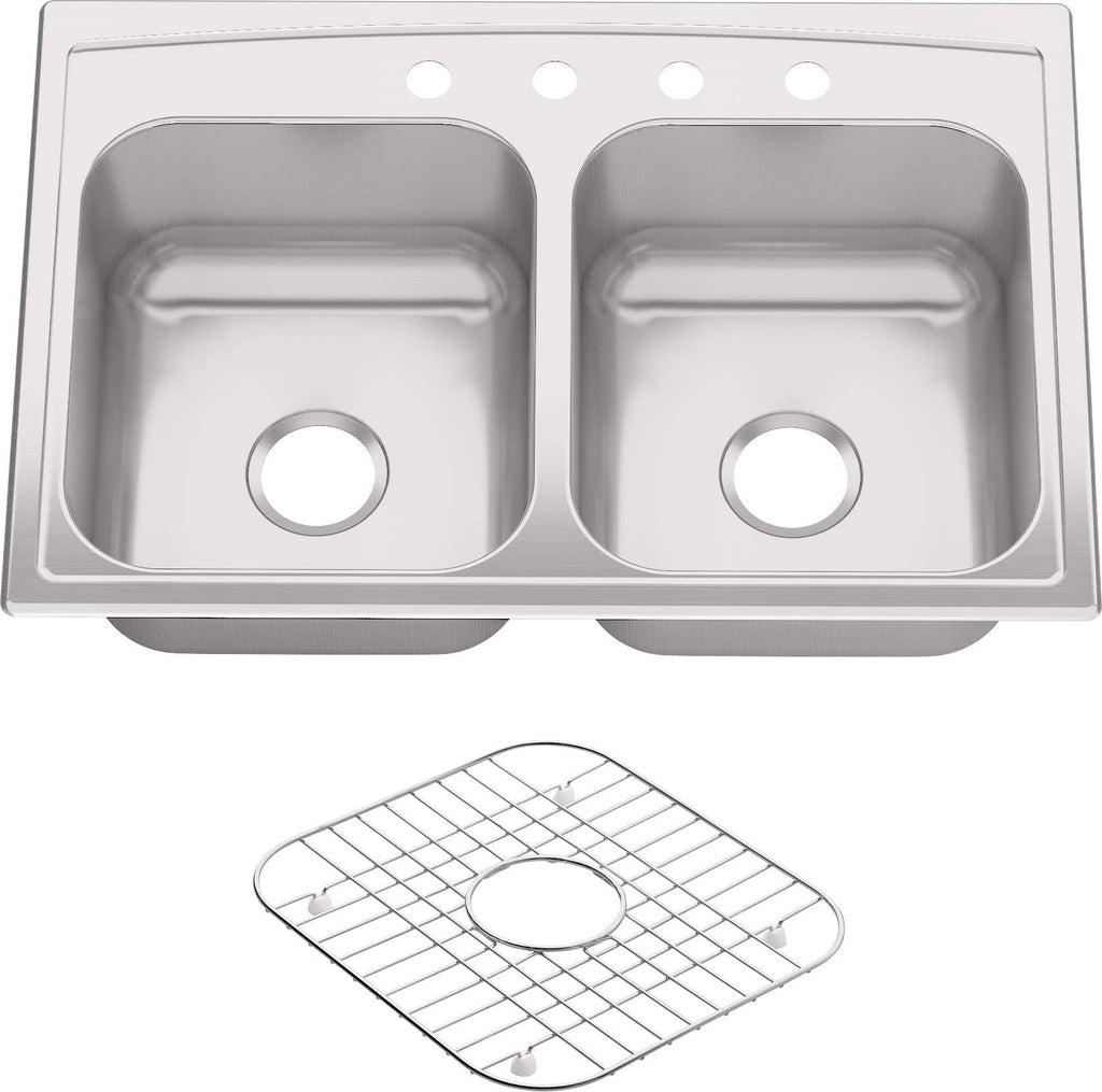 K-3847-4-NA Top-Mount Double-Equal Kitchen Sink Stainless Steel a7