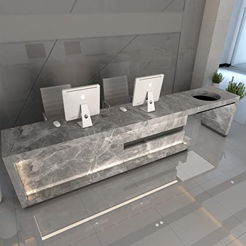 Extra Wide Marble Contact Paper Peel and Stick Countertop Grey Matte S4044