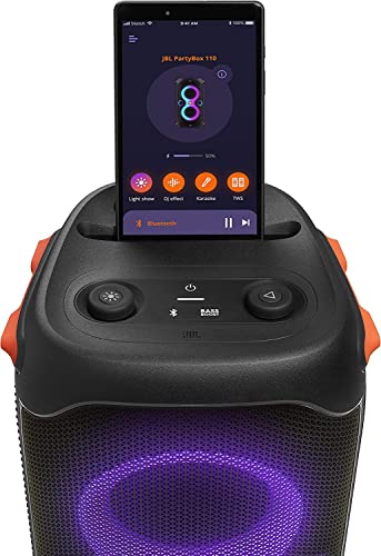 JBL PartyBox 110 Portable Party Speaker with Lights - Black (Renewed) U470049