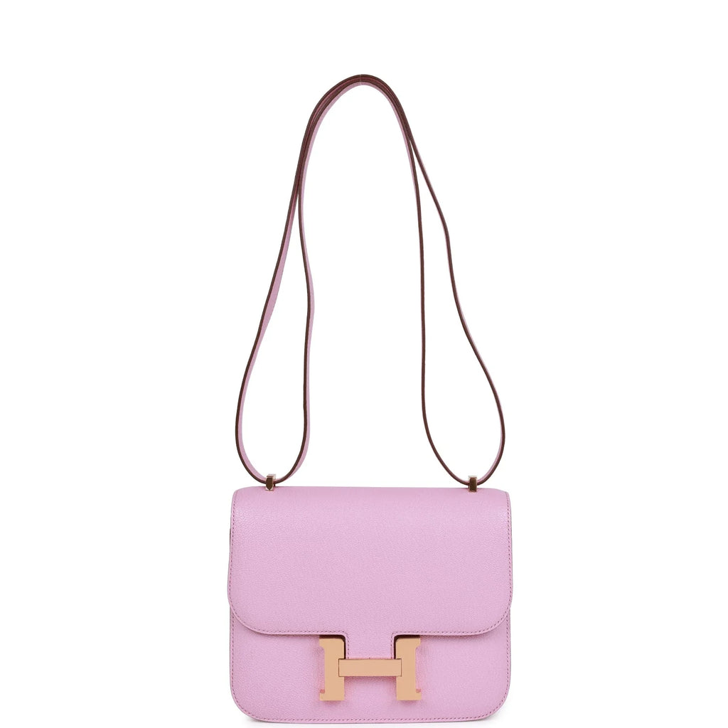 Mauve Sylvestre Crossbody Bag 18 Rose Gold Hardware k7