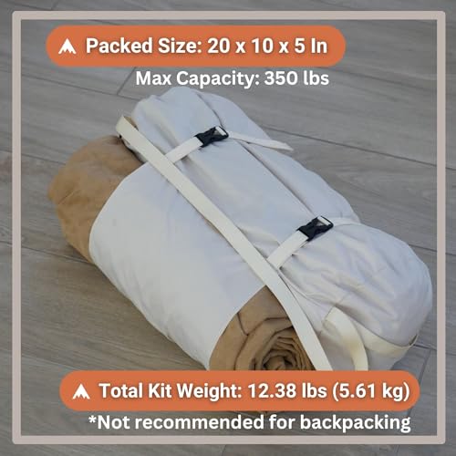 Haven Tents Lay Flat Hammock Tent with Mosquito Net, Insulated Pad and Rainfly M380
