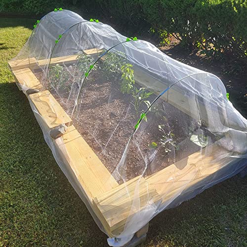 Garden Hoop House Kit for Raised Beds Row Cover Tunnel 20packs a7