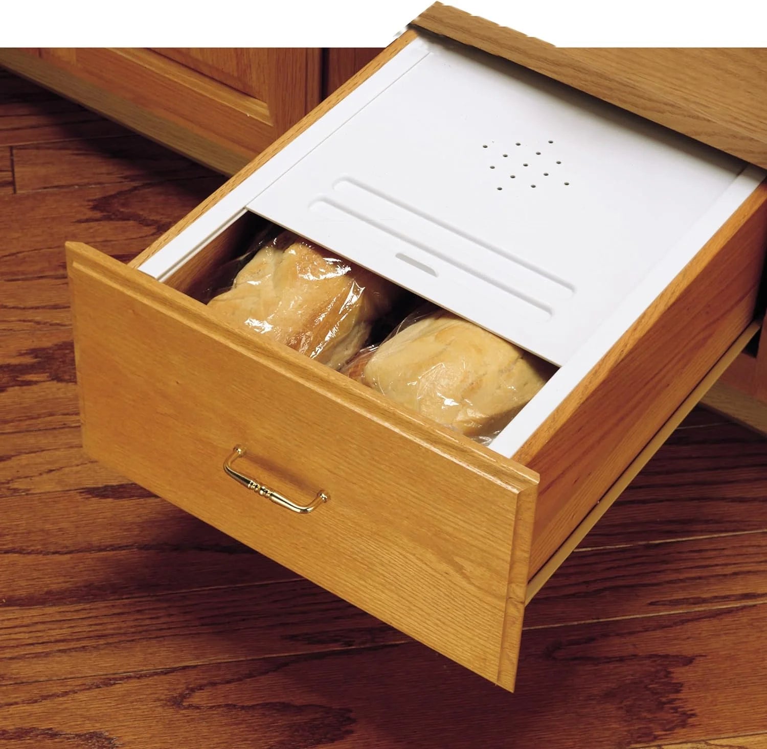 Rev-A-Shelf BDC-200-11 Small Kitchen Bread Drawer Cover Kit, White W4670