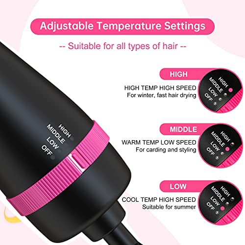 Hair Dryer Brush 2.0 One Step Volumizer with Negative Ion Anti-Frizz 60MM Oval Barrel H862019