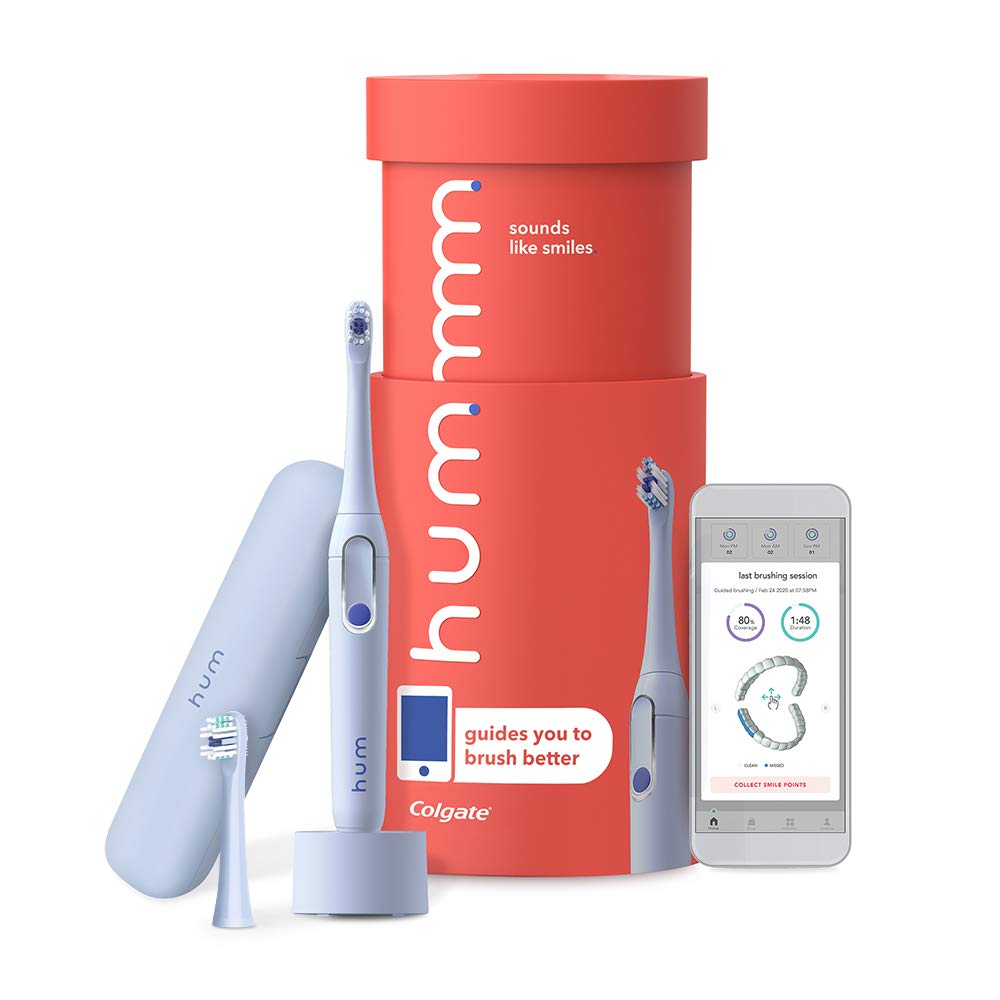 Electric Toothbrush Kit Rechargeable Sonic with Travel Case Blue a7