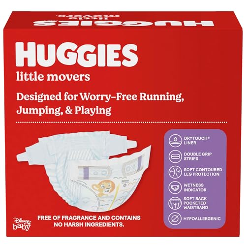Huggies Size 5 Little Movers Baby Diapers, 120 Count E605107