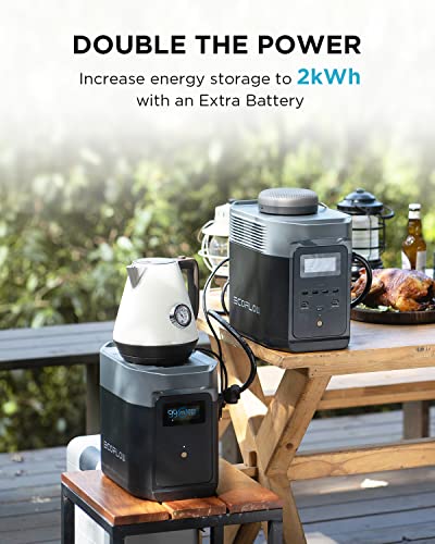EF ECOFLOW Solar Generator DELTA2 with 220W Solar Panel, Portable Power Station Z81983