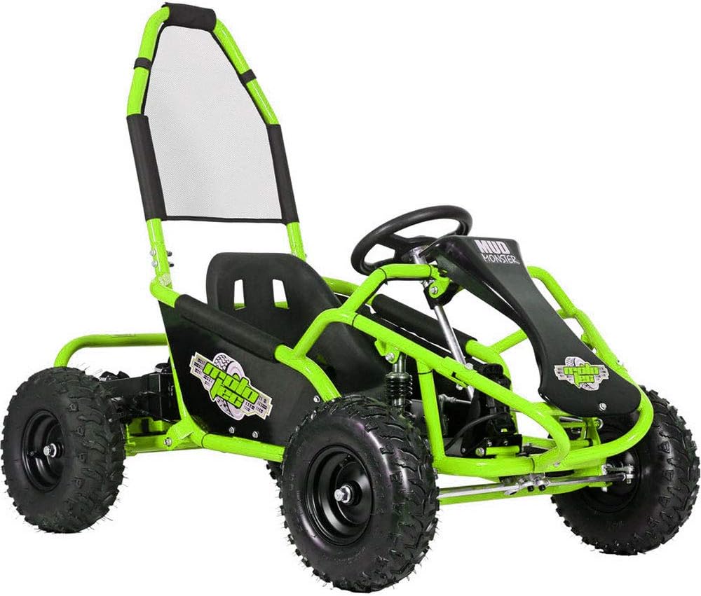 MotoTec Mud Monster Kids Electric 48v 1000w Go Kart Full Suspension Green H5507