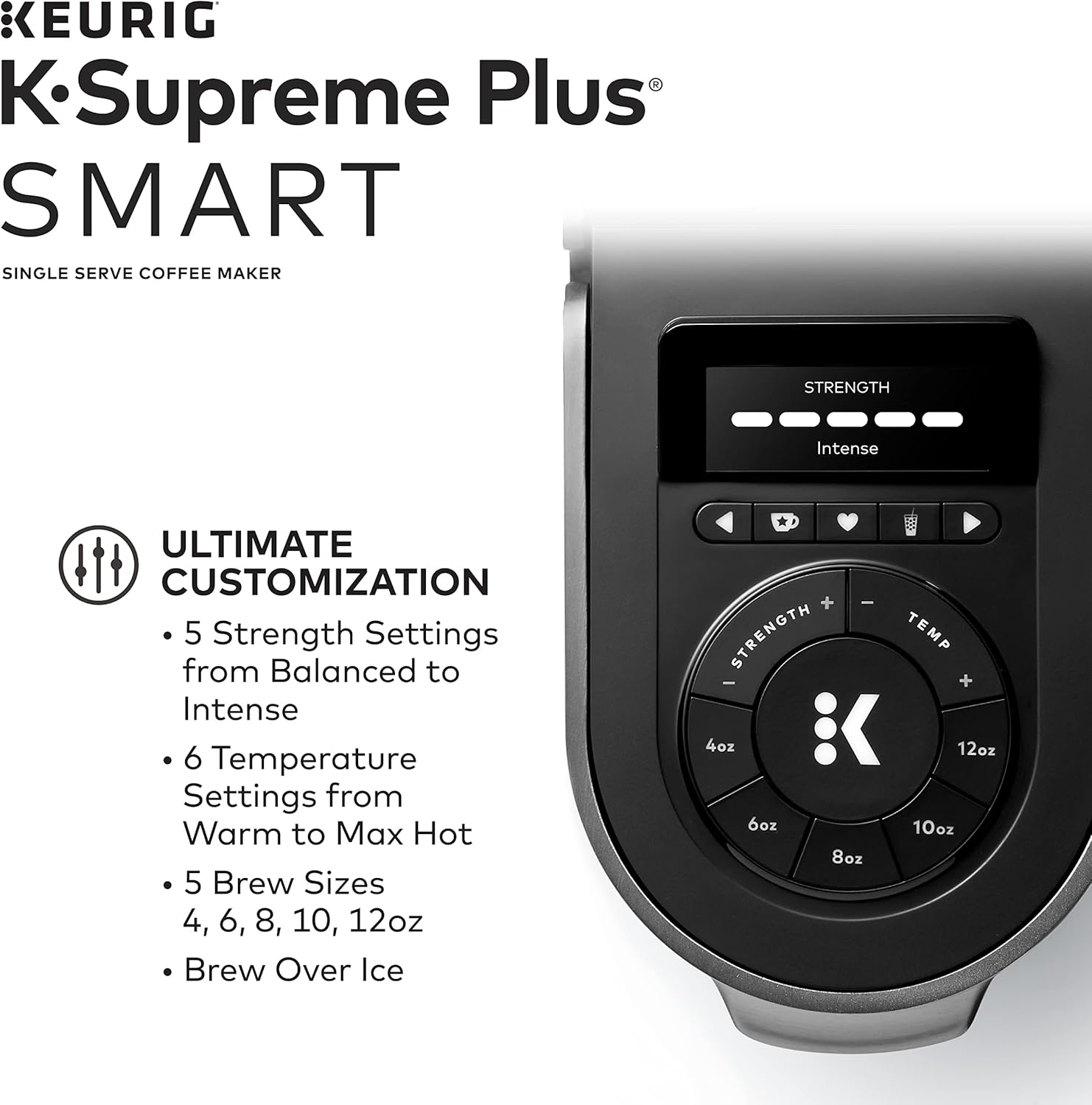 Keurig K-Supreme Plus SMART Single Serve Coffee Maker with Milk Frother K577360