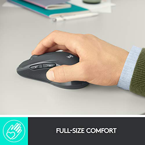 Wireless Mouse for Laptop and PC with Programmable Buttons Graphite k7