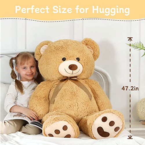 MorisMos 5ft Giant Teddy Bear Stuffed Animal with Footprints M336816