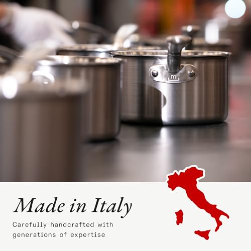 Made In Cookware 2 Quart Stainless Steel Saucier Pan, 5 Ply, Induction Compatible M18670