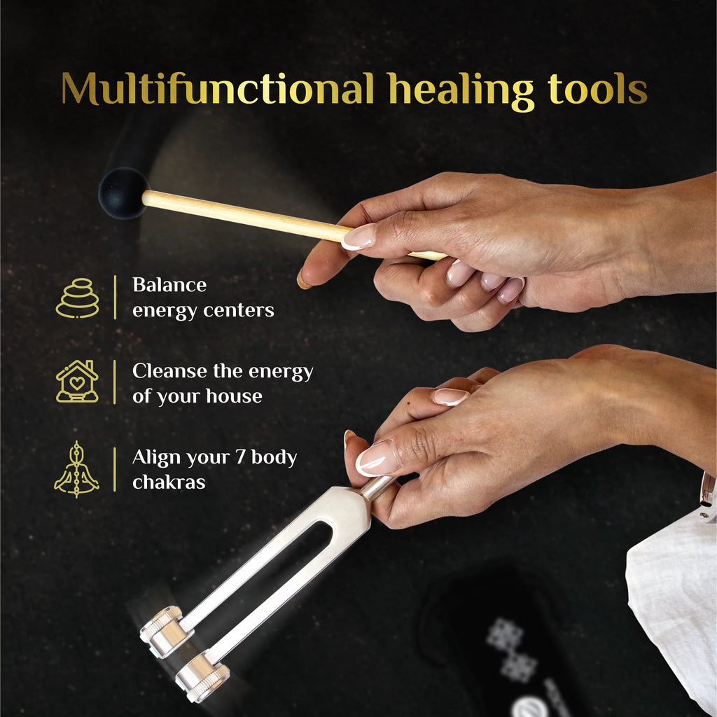 Tuning Forks for Healing 128Hz 256Hz 512Hz Weighted Set Y9002