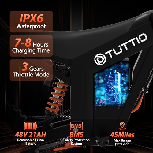 Electric Dirt Bike for Teens Adults 48V Fat Tire Off-Road Ebike k7