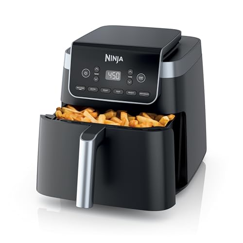 Air Fryer 4-in-1 5 QT Nonstick Basket Grey k7p