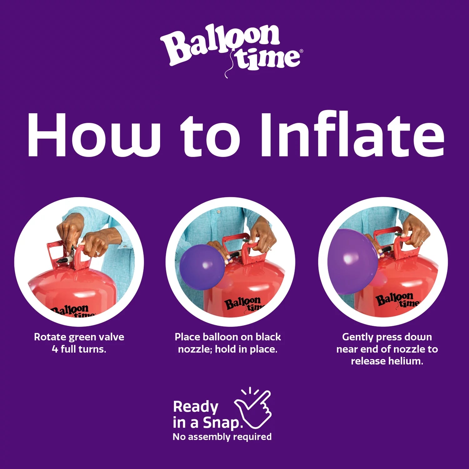 Balloon Helium Tank Kit with Colorful Latex Balloons k7