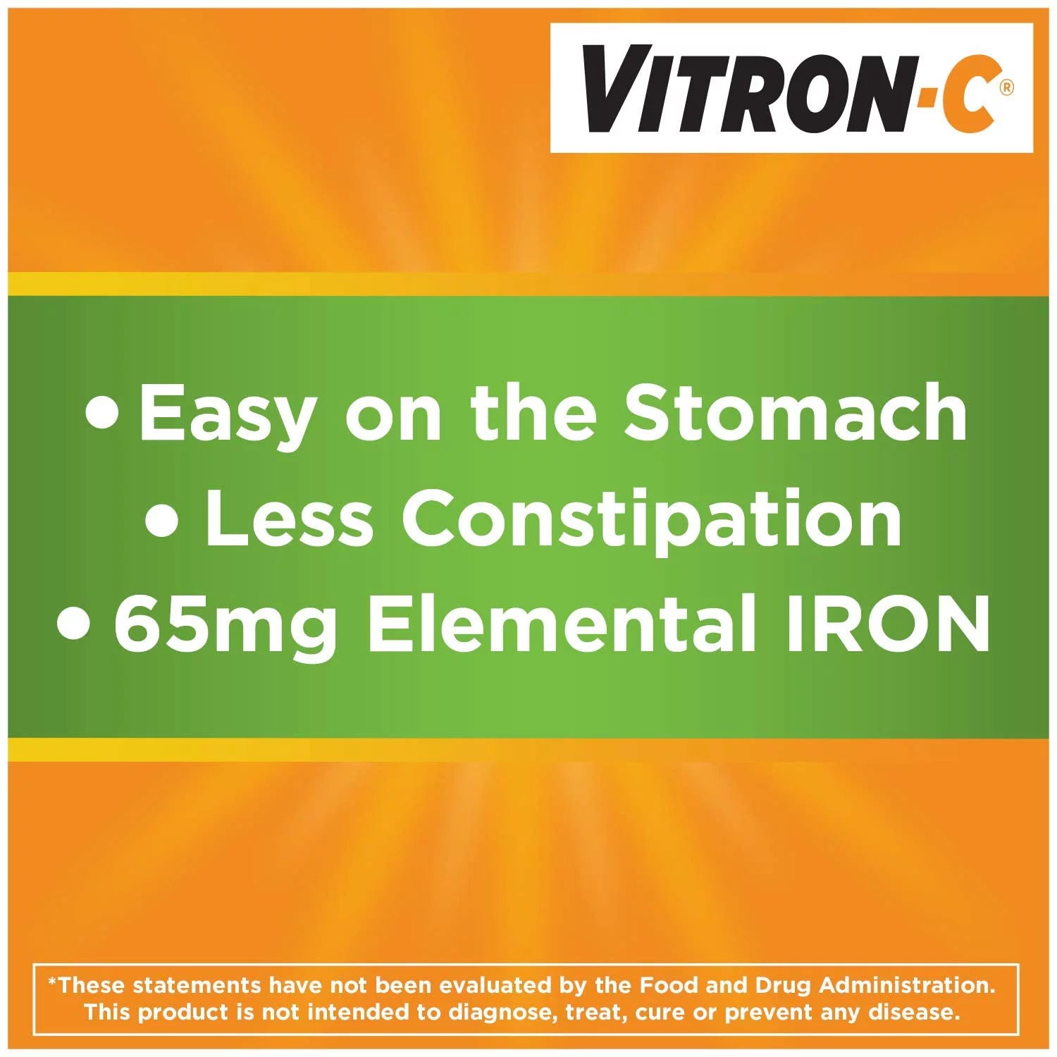 Vitron-C Coated Tablets, 60 Count (Pack of 4) N6043