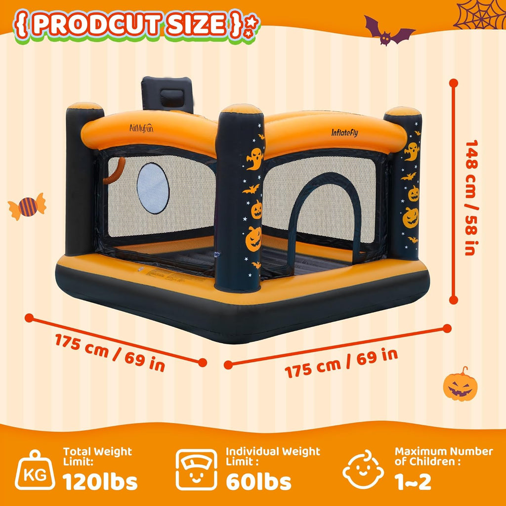 Inflatable Bounce House for Toddlers with Ball Pit and Basketball Hoop U4555
