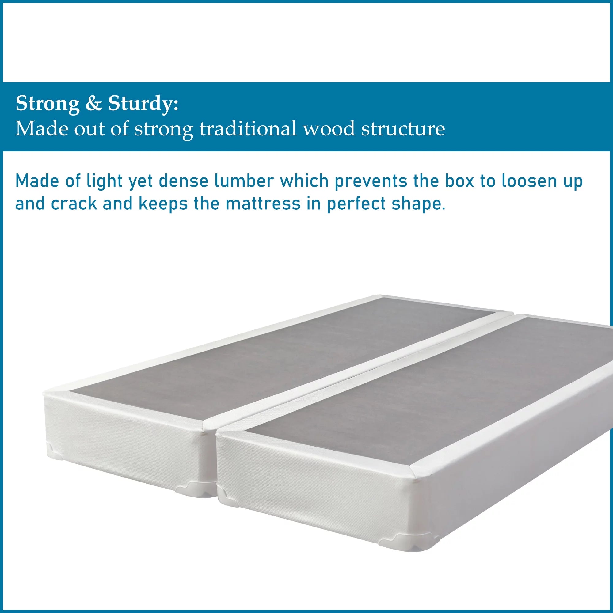 Wayton 8" Split Box Spring for Mattress, Queen F416977