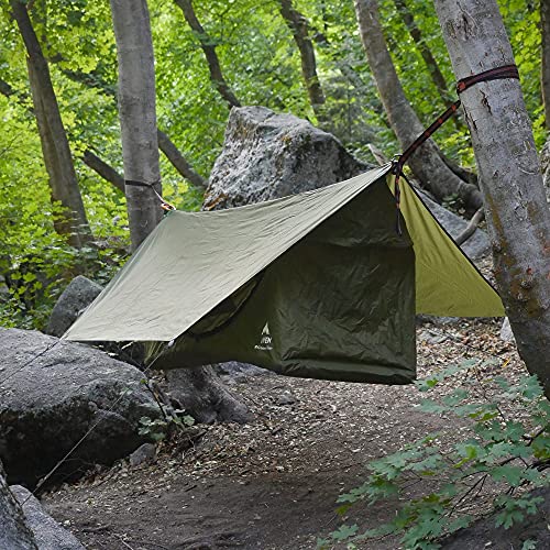 Haven Tents Lay Flat Hammock Tent with Mosquito Net, Insulated Pad and Rainfly M380