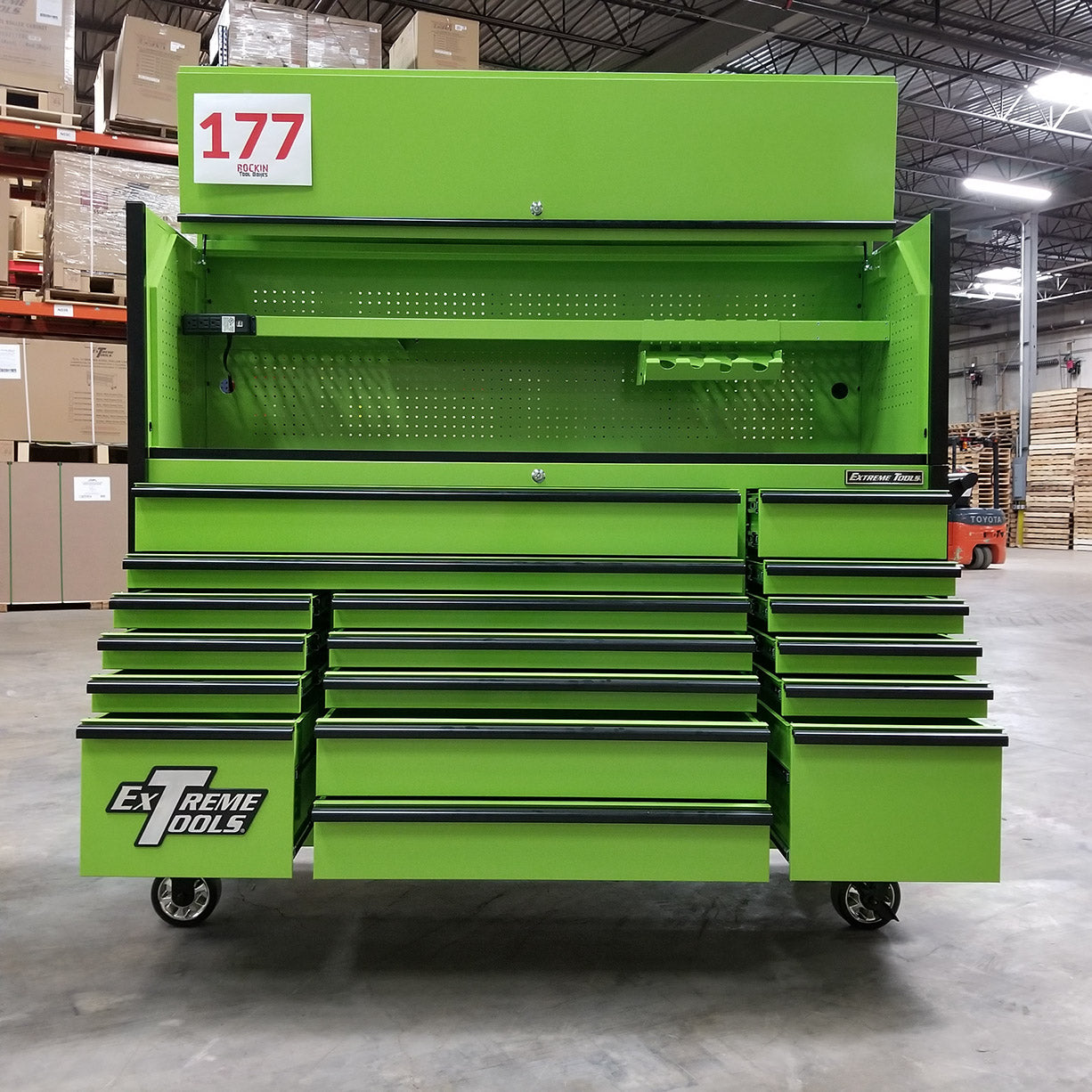 Toolbox 72 x 21 Triple Bank Roller Hutch Combo k7p