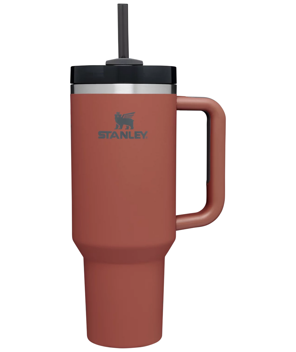 Stanley The Quencher H2.0 FlowState Tumbler (Soft Matte) | 40 OZ - Red Rust