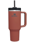 Stanley The Quencher H2.0 FlowState Tumbler (Soft Matte) | 40 OZ - Red Rust