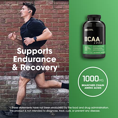 BCAA Amino Acids Capsules 1000mg, 200 Count k7m
