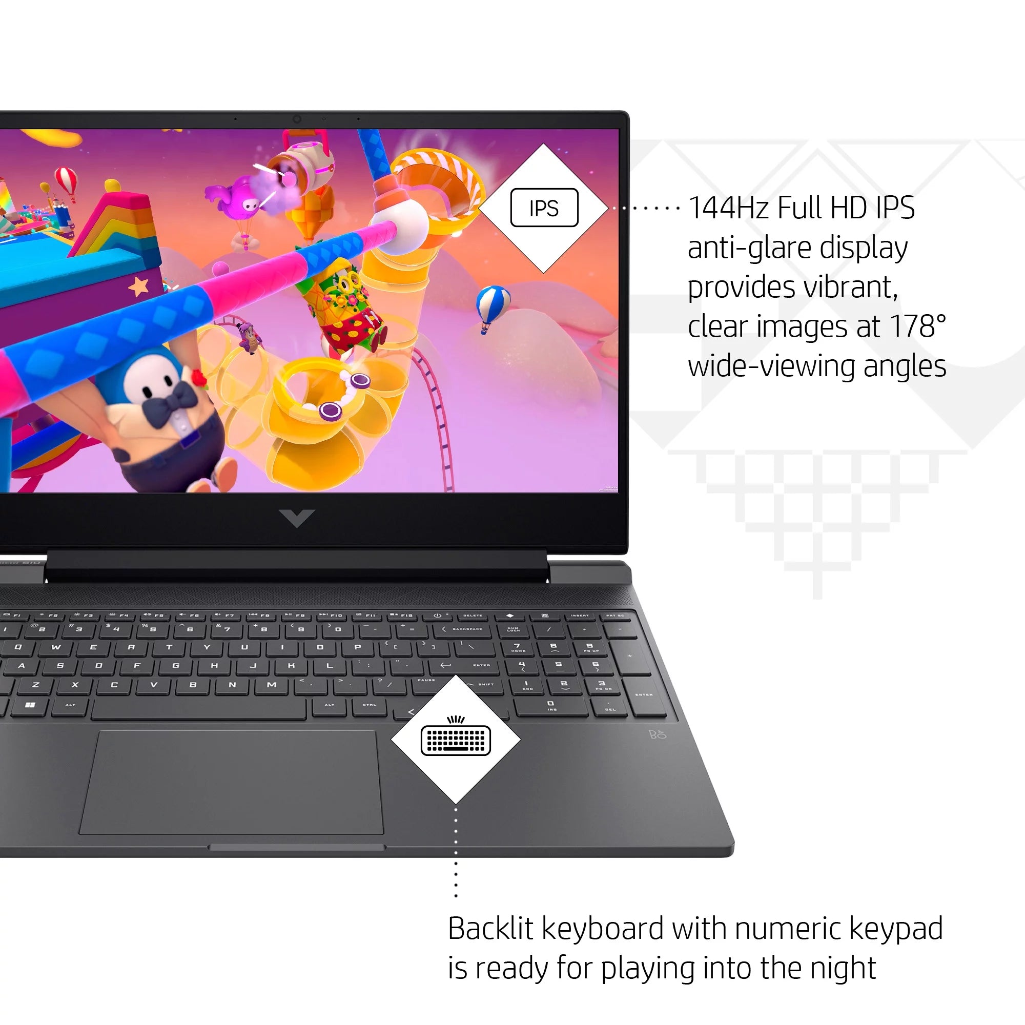 Gaming Laptop 15.6 144Hz i5 16GB RAM 512GB SSD k7