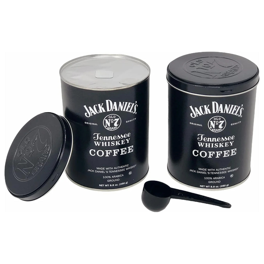 Jack Daniels Coffee Medium Roast Ground, 100% Arabica, 2-Pack with Spoon L9875