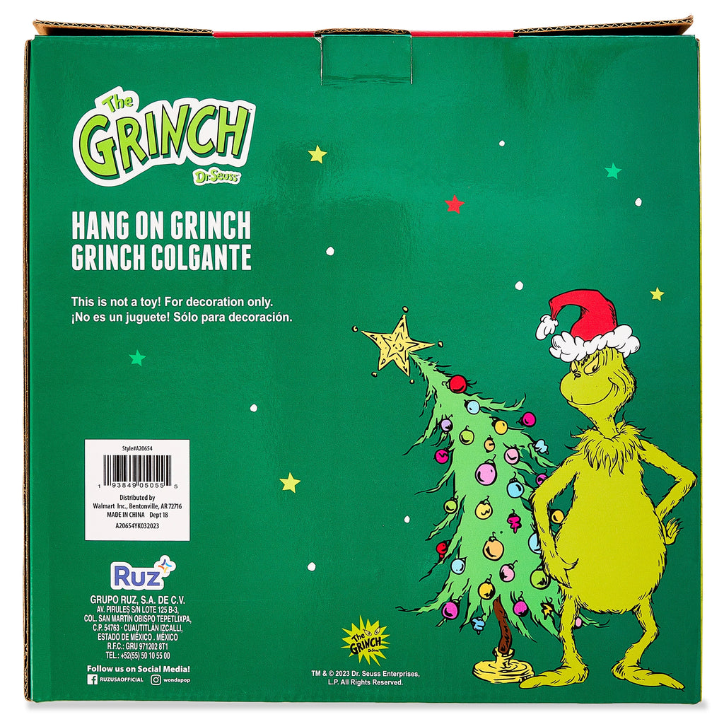 Dr Seuss' Grinch Who Stole Christmas Outdoor Hanging Figurine, 5 ft E41816